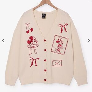 Disney Mickey & Minnie Valentine's Day Cardigan
